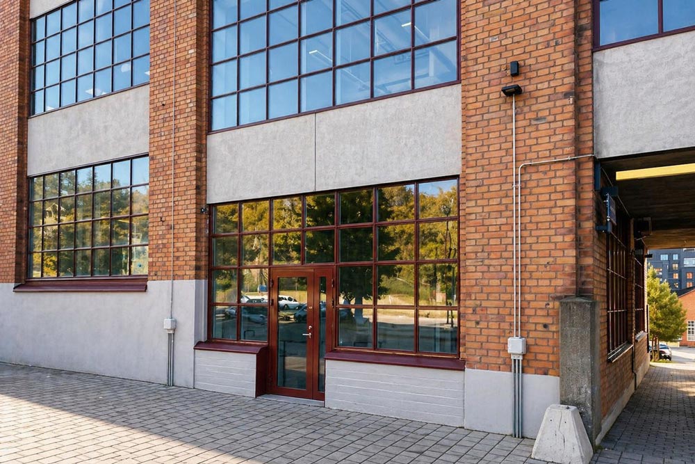 Fasadlösningar i en miljö där industrihistoria möter modern stadsutveckling